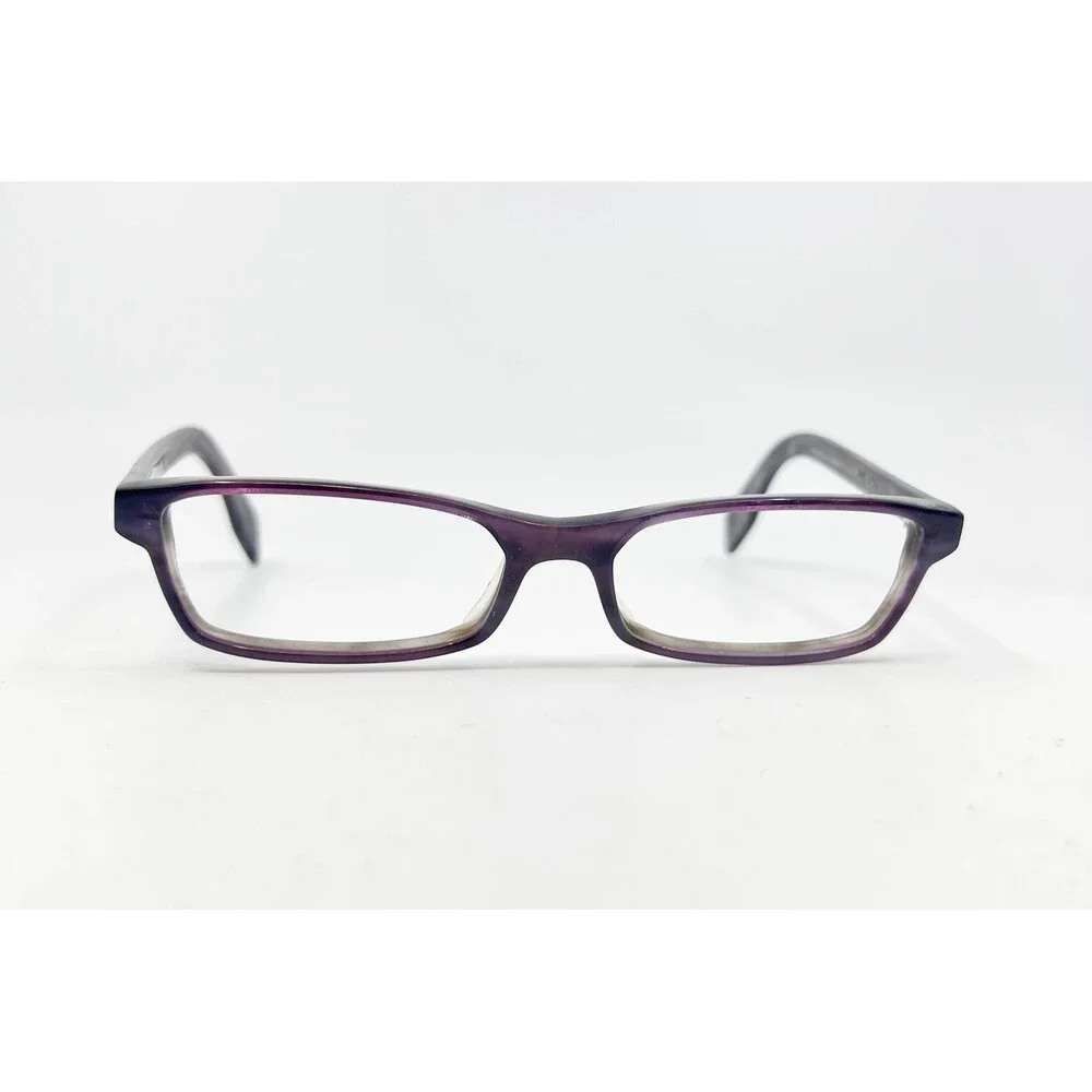 Beausoleil Eyeglasses Frames Womens Purple Rectangle Hand Made In France 50-15